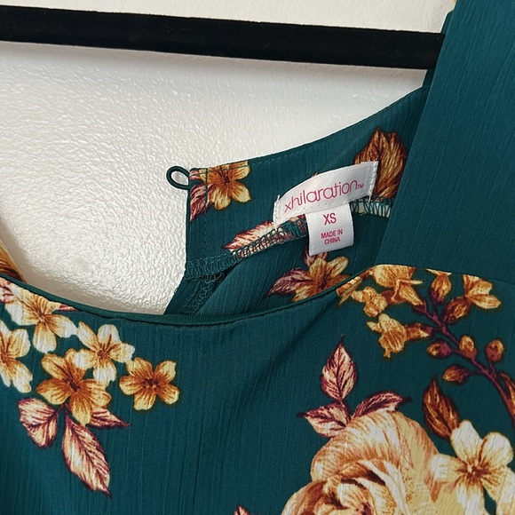 Floral teal jumpsuit - Picture 2 of 5